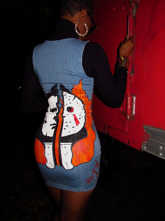 Myers vs Jason Denim Dress